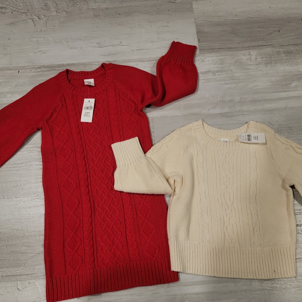 Girls Baby Gap sweater dress and sweater size 3